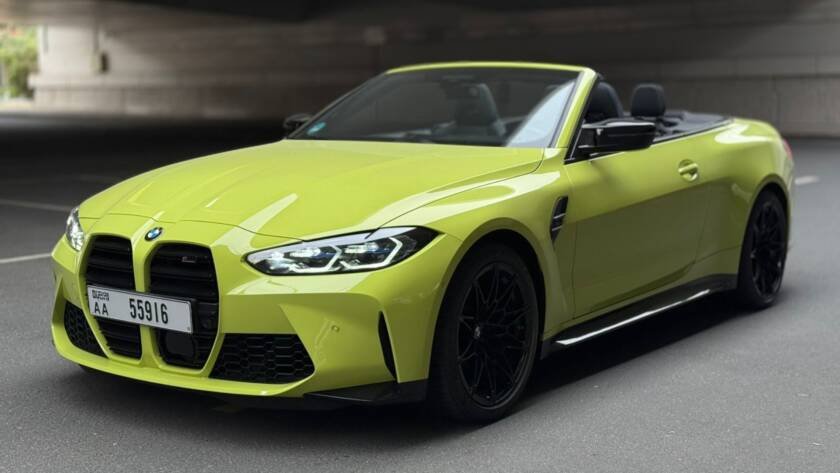 BMW M4 Front Left View in Dubai