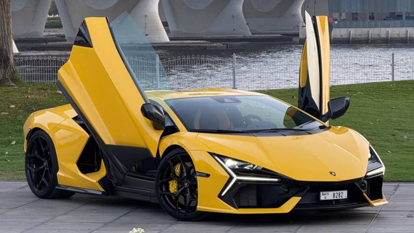 Lamborghini Revuelto Front View Rental Dubai