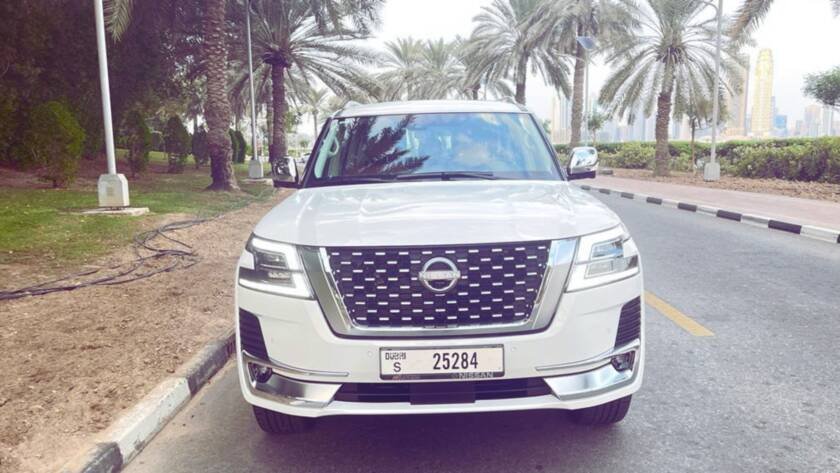 2024 Nissan Patrol Platinum Front View in Dubai